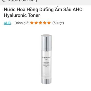Toner ahc dưỡng ẩm mịn da của Hàn