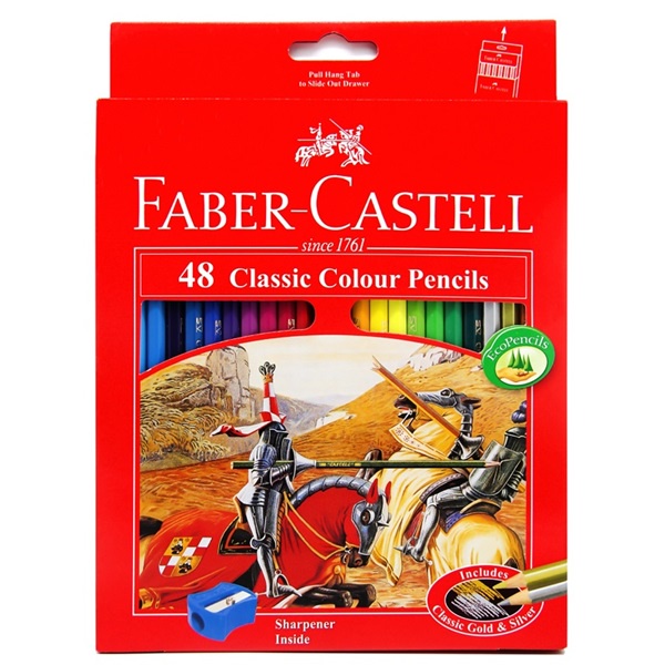 BÚT CHÌ MÀU KHÔ CAO CẤP FABER CASTELL 12/24/36/48 (HỘP GIẤY / HỘP THIẾC)