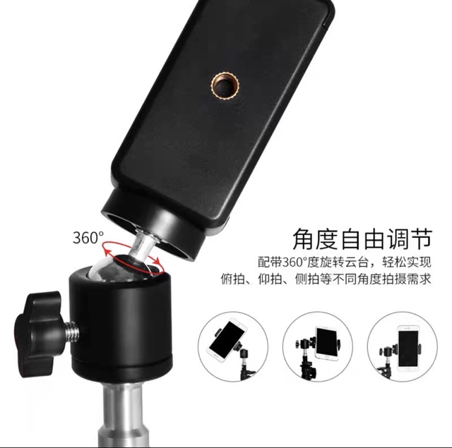 Giá đỡ điện thoại-Tripod quay TikTok chân đèn livestream chân đỡ máy ảnh cứng bền đẹp