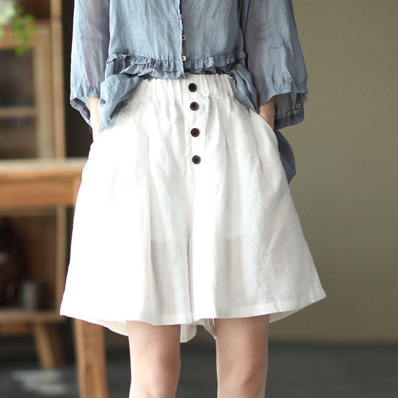 Quần Short Nữ Màu Sắc Retro Xinh Xắn