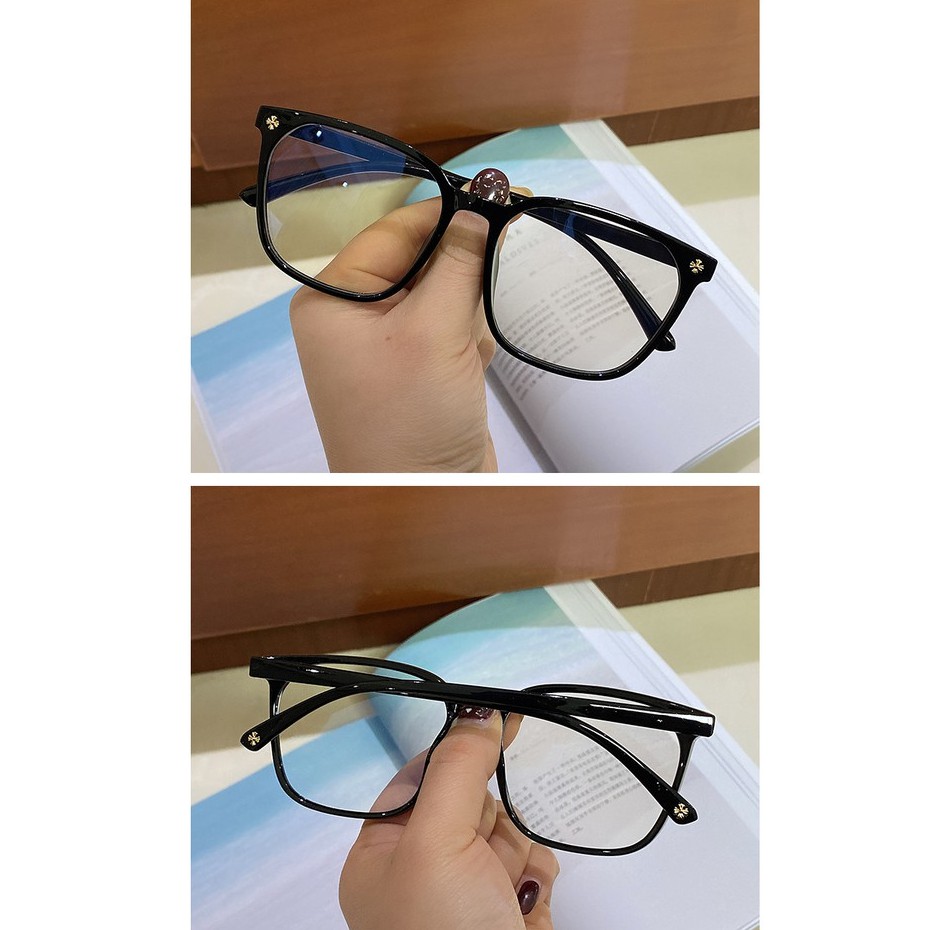 Mắt kính gọng tròn trong suốt chống ánh sáng xanh cho nam nữ