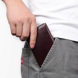VÍ GẤP MINI ĐỰNG THẺ DA THẬT - 1401886