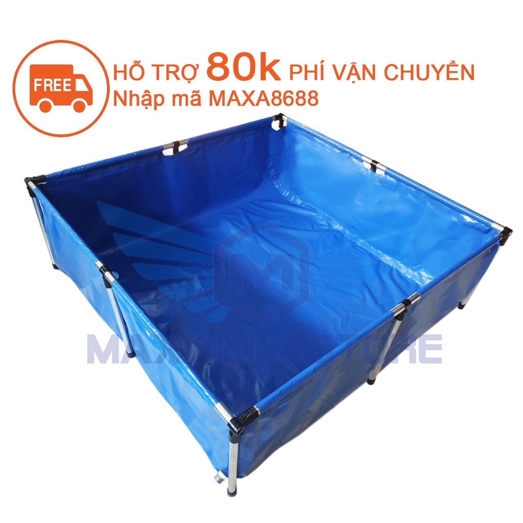 Hồ bơi lắp ghép - Bể bơi khung thép Kích thước 1.5x1.5x0.5m ***Rẻ - Đẹp - Chất lượng***