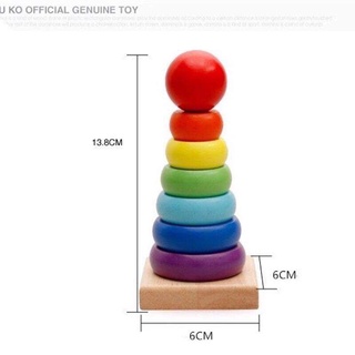 Đồ chơi gỗ 6 món Montessori cho bé