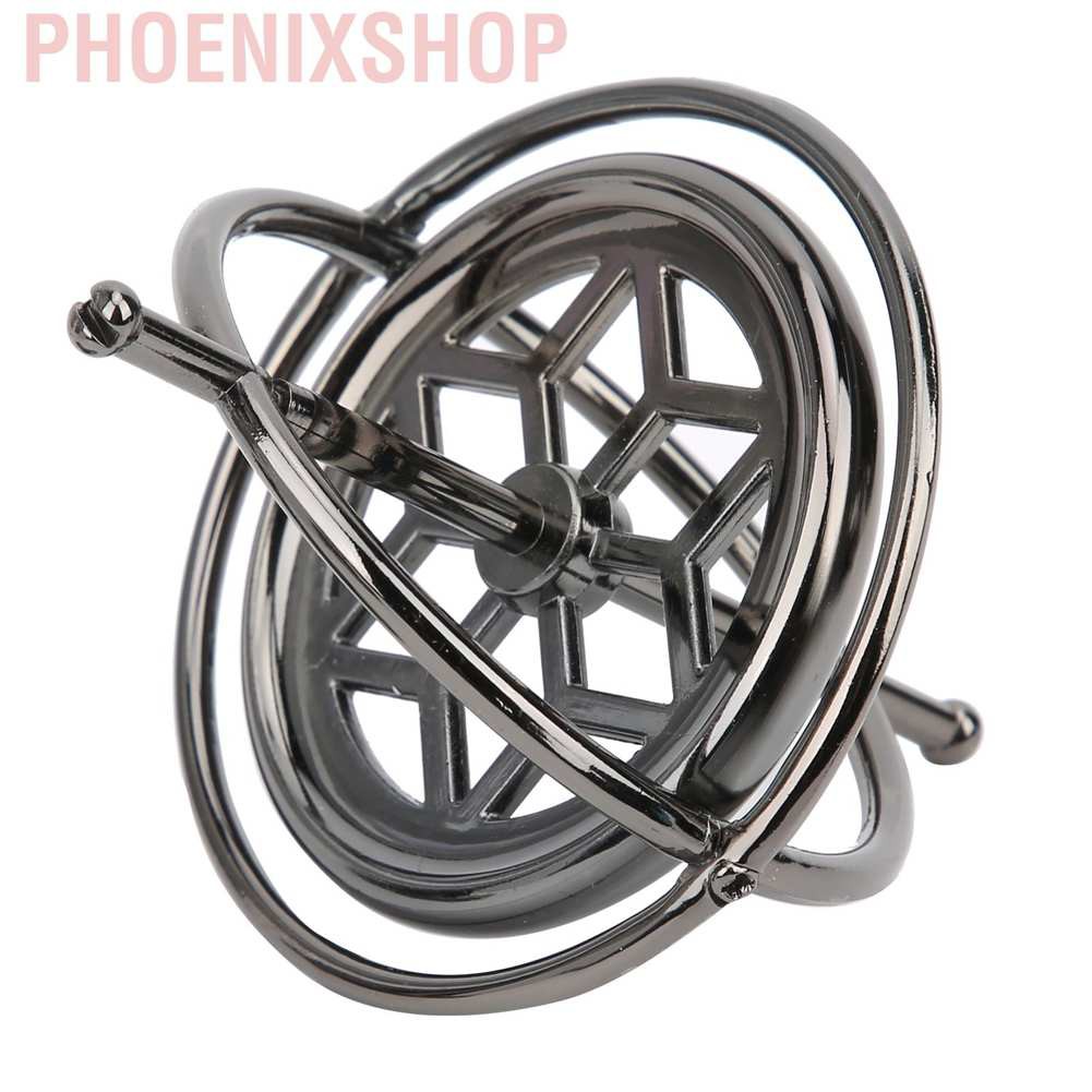 Compact Zine Alloy Gyroscope Stress Relief Fingertip Anti‑Gravity Decompression Toy