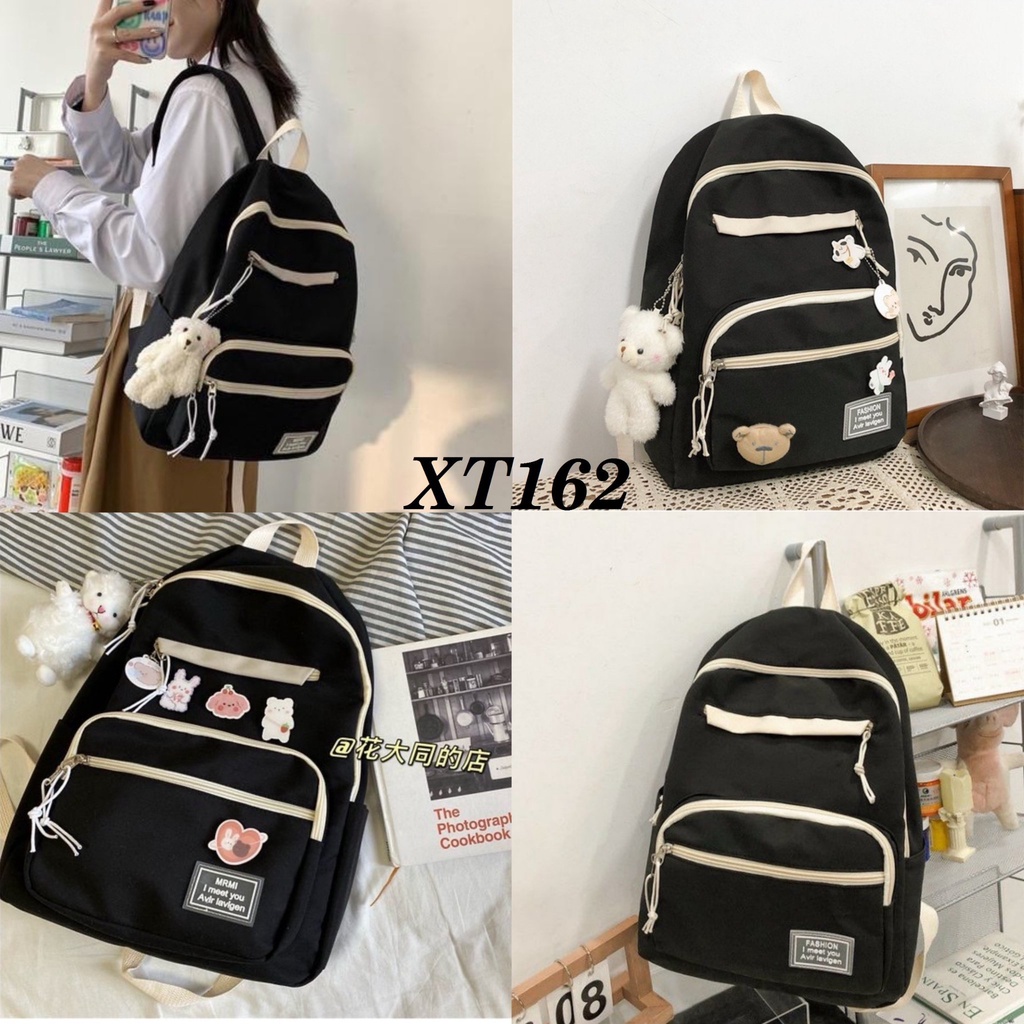 Balo ulzzang chống nước thời trang, cá tính cho nam nữ, cặp đi học unisex dễ thương