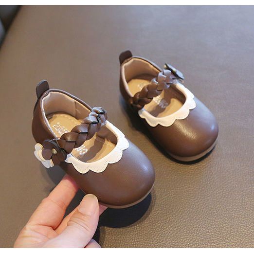 Giày Búp Bê Da Đế Mềm Thời Trang Xinh Xắn Dành Cho Bé Gái