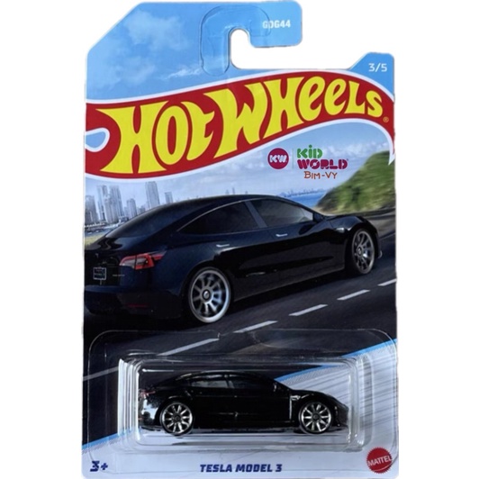 Xe mô hình Hot Wheels Luxury Sedans Series 2022 Tesla Model 3 HDH14.