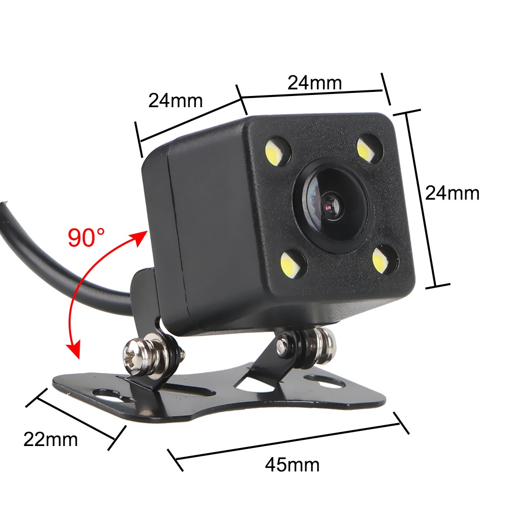 Camera chiếu hậu góc rộng 140 độ 2.5mm hỗ trợ tầm nhìn ban đêm
 | BigBuy360 - bigbuy360.vn