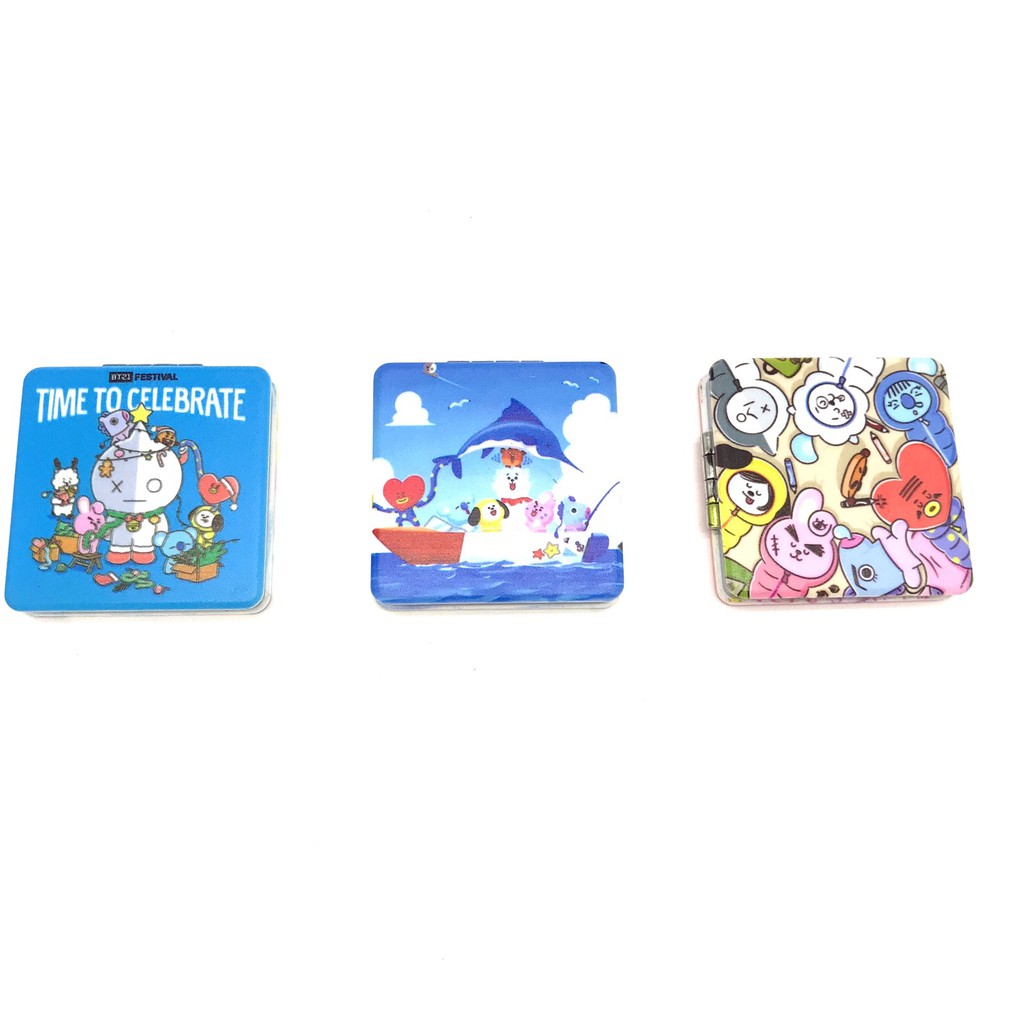 Gương Mini BT21 Vuông - Gửi Ngẫu Nhiên Mẫu