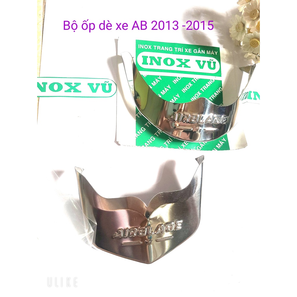 Ốp dè INOX xe Airblade 2013-2015 + tặng kèm 1 tem logo Titan HONDDA  giá 1 bộ tại xưởng INOX Vũ