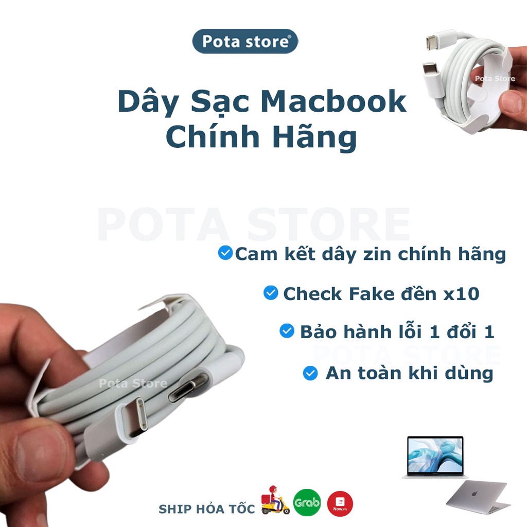 Dây Sạc Macbook TypeC to TypeC Zin Bóc Máy Nguyên Seal Dài 2m