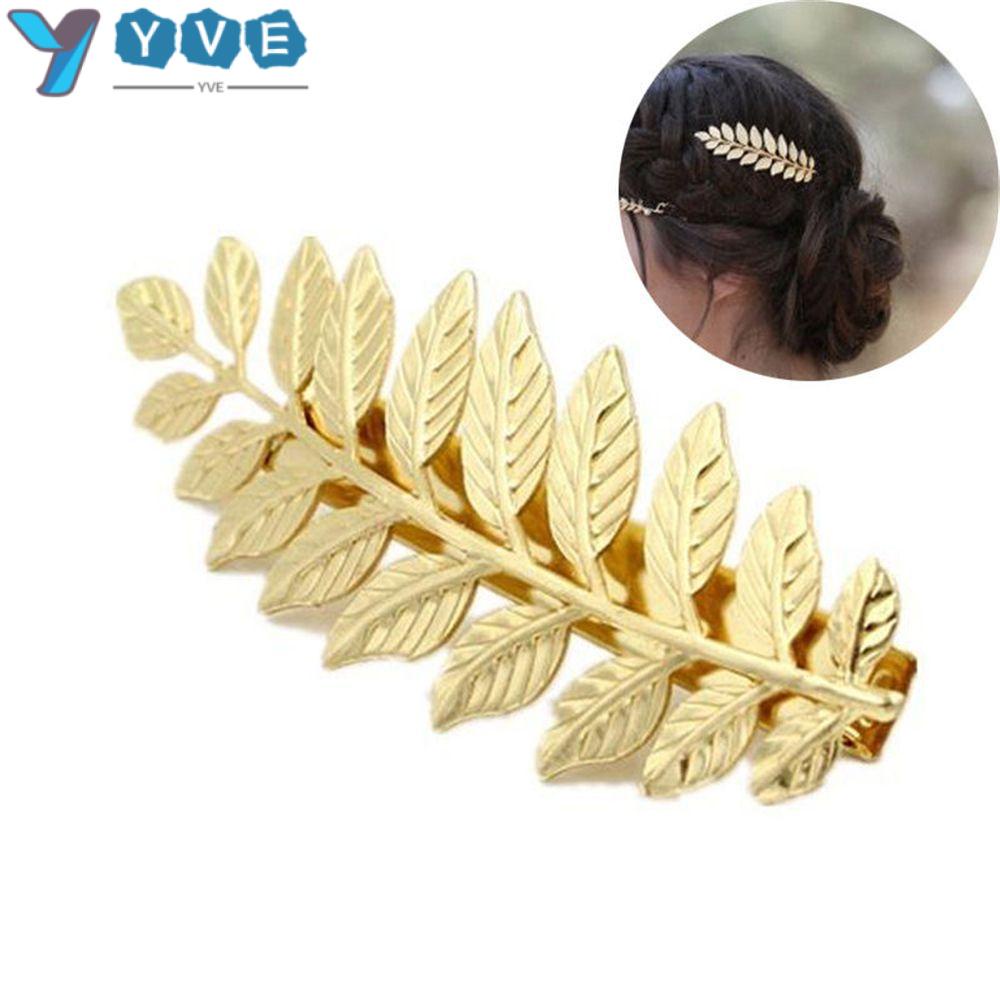 Kẹp Tóc / Lược Cài Tóc Hình Lá Thời Trang Thanh Lịch Cho Nữ