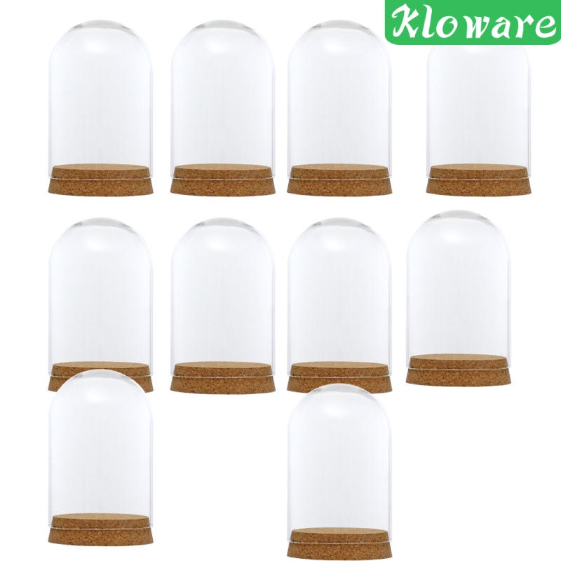 Set 10 đế gỗ bần kích thước 8x12cm trang trí lọ thủy tinh