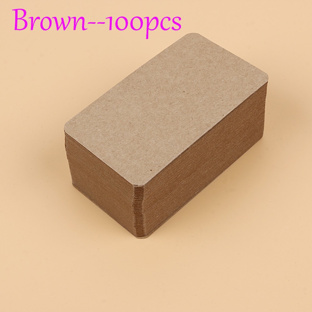 Bộ 20/100 giấy kraft kích thước 14.4*9.4cm dùng làm thiệp mời trang trí tiện dụng