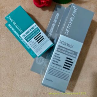 Combo Detox Blanc Mask 1 + Peel mụn 13 ❤ Detox Blanc Chính Hãng ❤ Combo Chuyên Mụn
