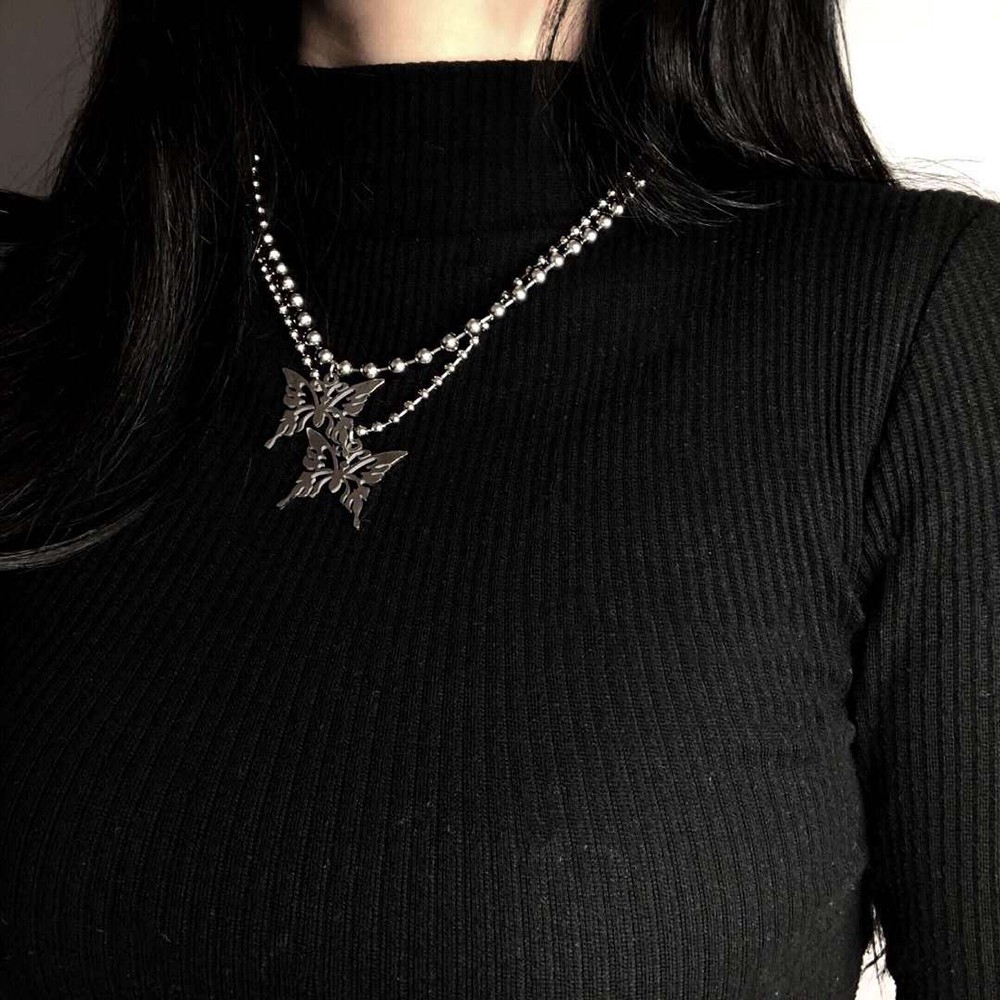 Dây chuyền hình bươm bướm đơn giản thanh lịch