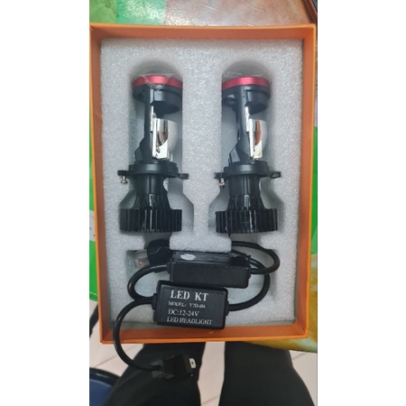 Led bi cầu mini H4 45W  T2 mã đèn Y7D (T2) điện 12v 24V 30V cho xe máy xe tải và ô tô.