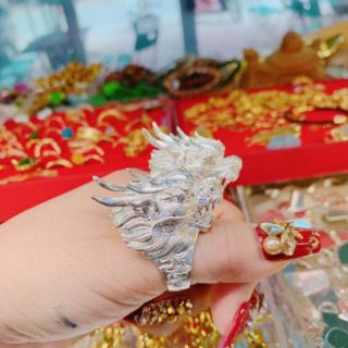 Nhẫn rồng Phú Lê - bạc ta 925