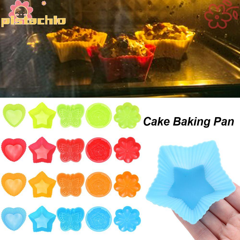 Khuôn Silicone Làm Bánh Hình Trái Tim Chống Dính Chịu Nhiệt Tiện Dụng
