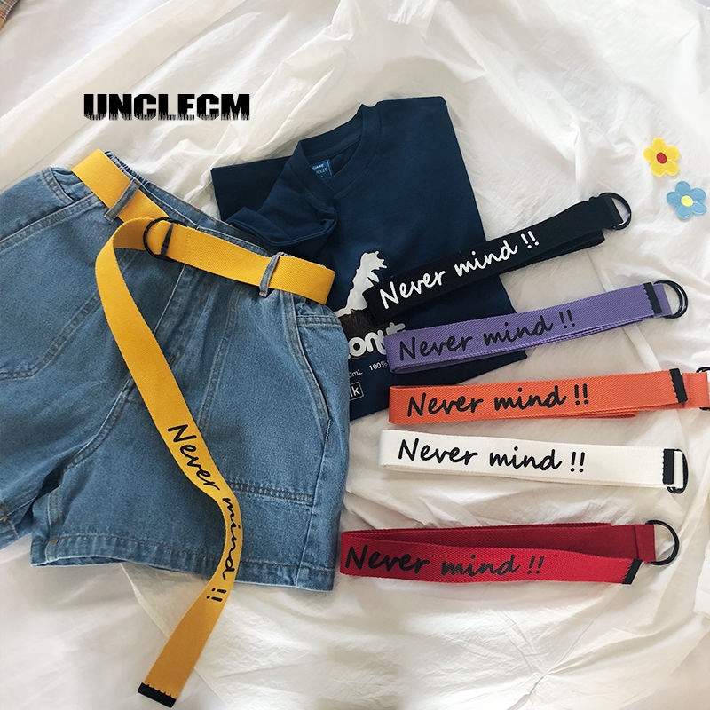 Thắt lưng canvas khóa đôi thời trang tùy chọn màu sắc