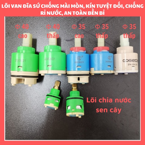 Lõi chia nước sen vòi các loại hàng CAO CẤP bền bỉ kín nước tuyệt đối