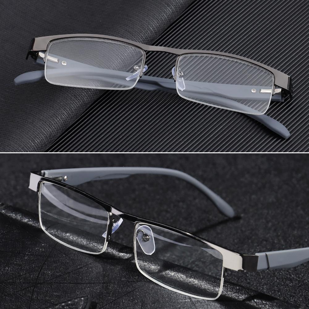 MOILYVN Kính Đọc Sách Nửa Gọng Chống Ánh Sáng Xanh Phong Cách Vintage Thời Trang