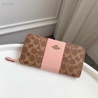 Ví Coach da thật pha canvas chất cực đẹp