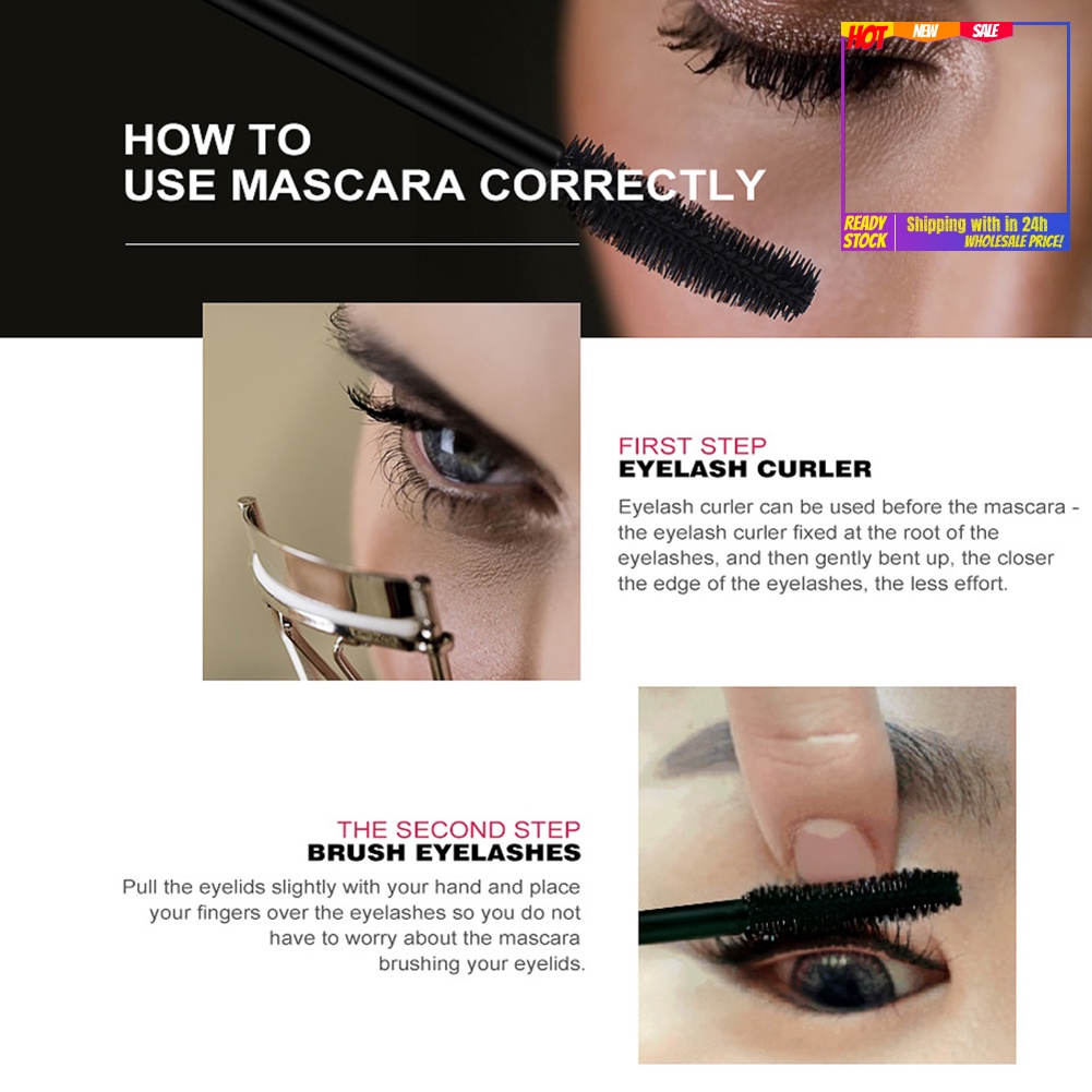 Mascara OTWOO Chống Thấm Nước Và Mồ Hôi Chuốt Dài Dày Và Cong Mi