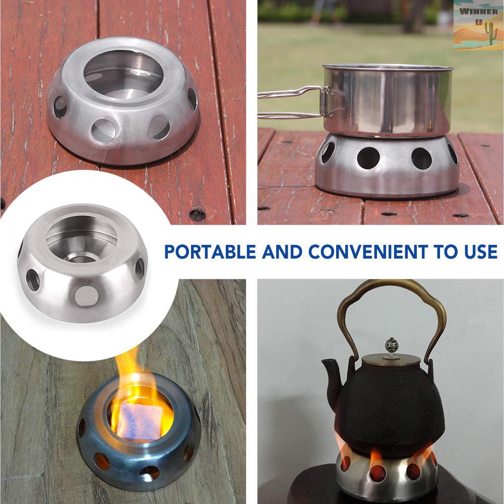 Bếp cồn mini thích hợp khi đi cắm trại ngoài trời