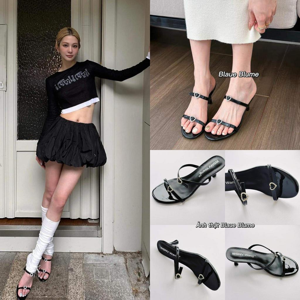 𝐁𝐥𝐚𝐮𝐞𝐁𝐥𝐮𝐦𝐞🦋 Guốc charm tim đá