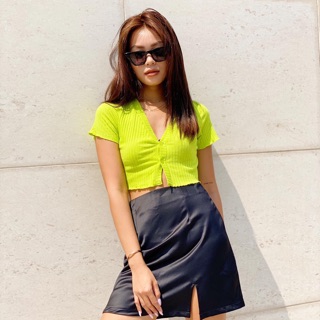 Áo Croptop Cardi 2 Nút ( Ảnh Thật )