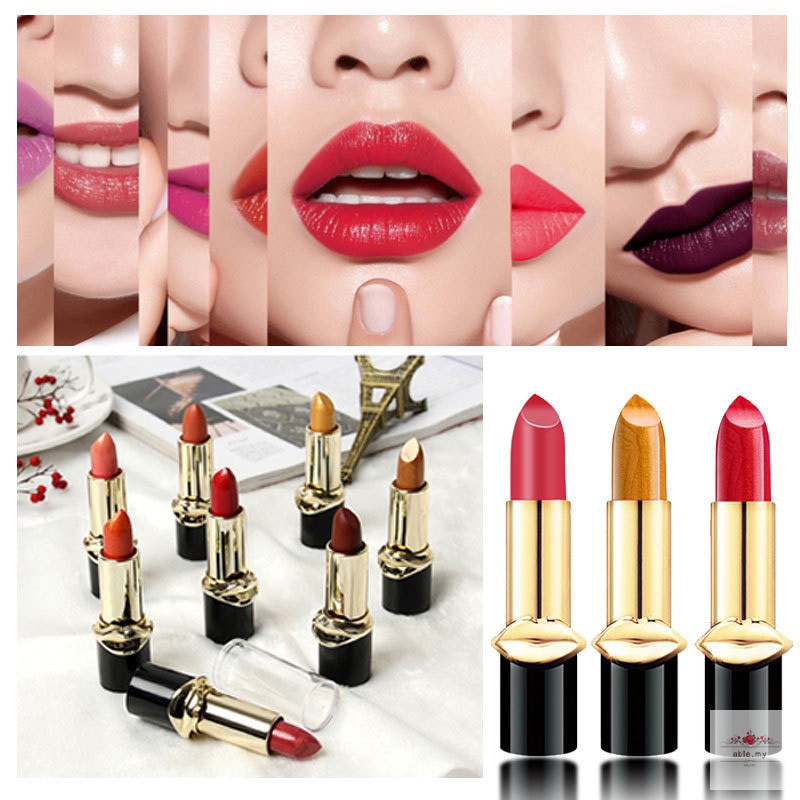 (Hàng Mới Về) Son Môi Ánh Kim Dưỡng Ẩm Chống Thấm Nước Lâu Trôi Màu Sắc Thời Trang | BigBuy360 - bigbuy360.vn