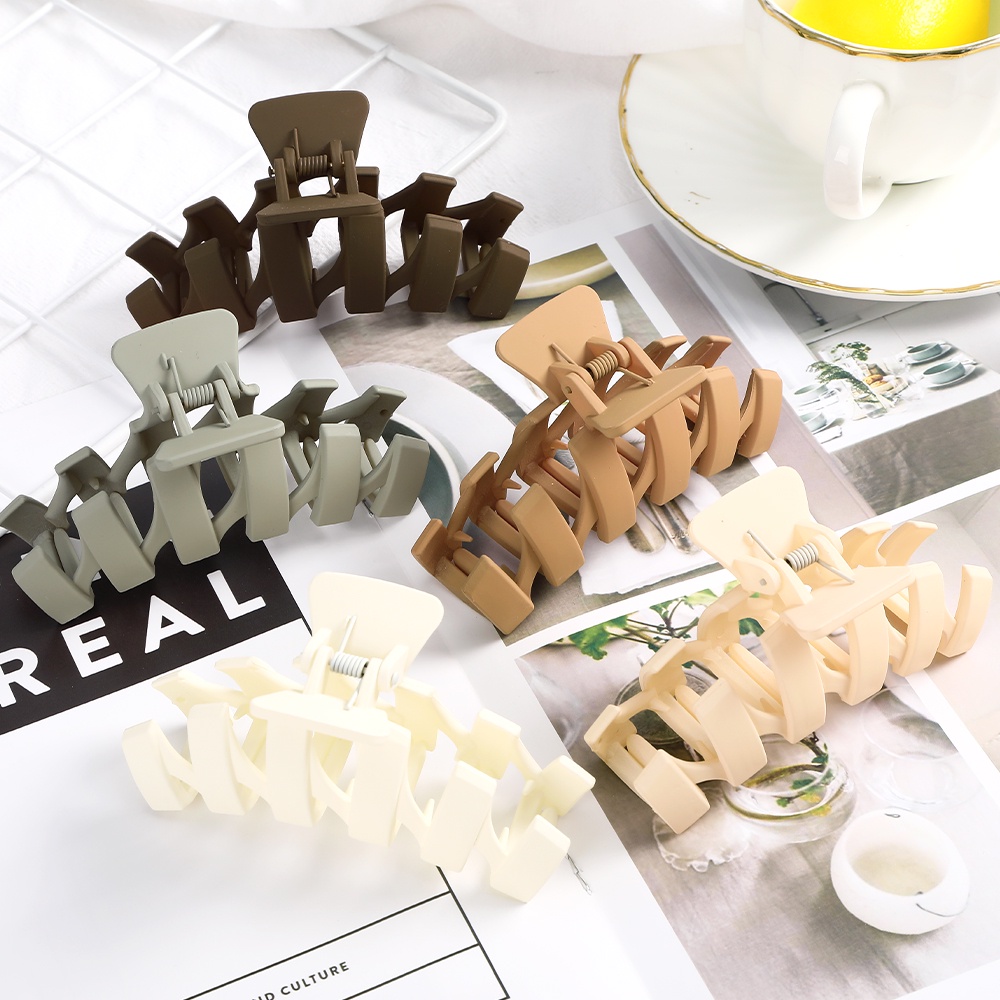 Kẹp tóc Haimeikang màu trơn ngọt ngào theo phong cách Hàn Quốc