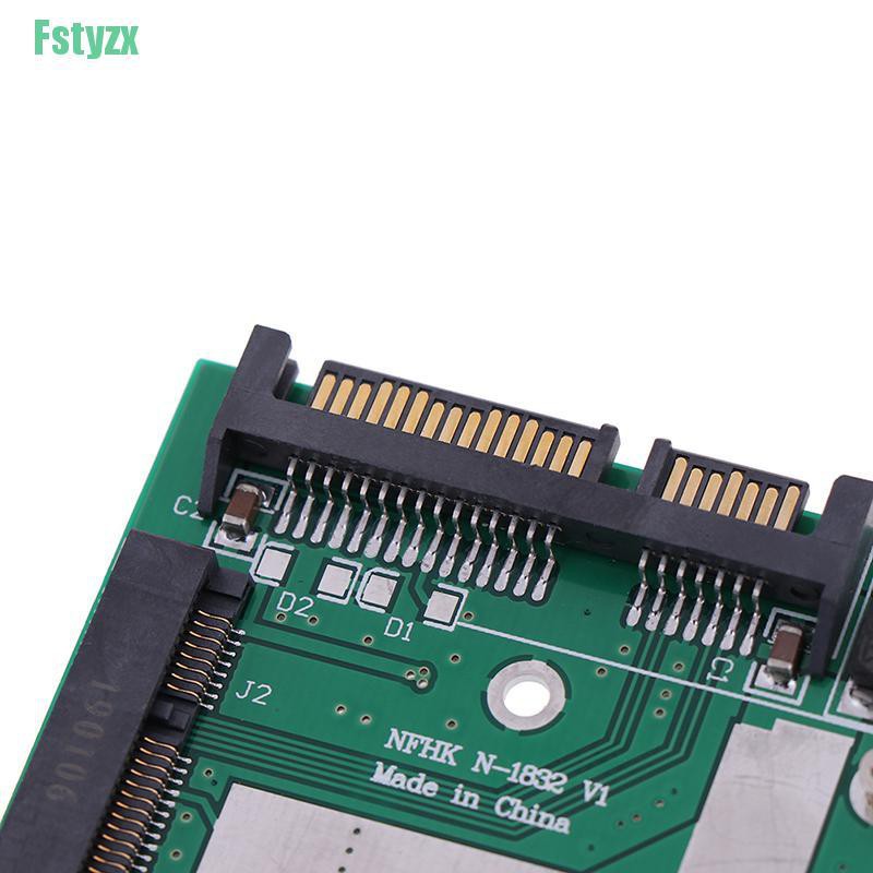 fstyzx mSATA SSD to 2.5'' SATA 6.0gps adapter converter card module board mini pcie ssd