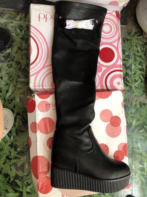 Bôt da đùi gót nhọn lót lông bên trong sale lẻ size | BigBuy360 - bigbuy360.vn