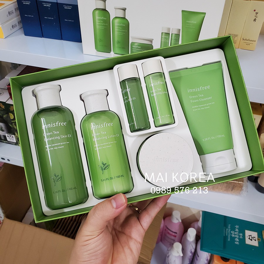 Set dưỡng trà xanh INNISFREE 6 món