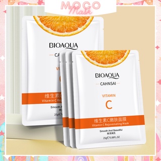 Mặt nạ vitamin C cấp ẩm dưỡng trắng da chiết suất cam vàng mask nội địa trung bioaqua - ms88
