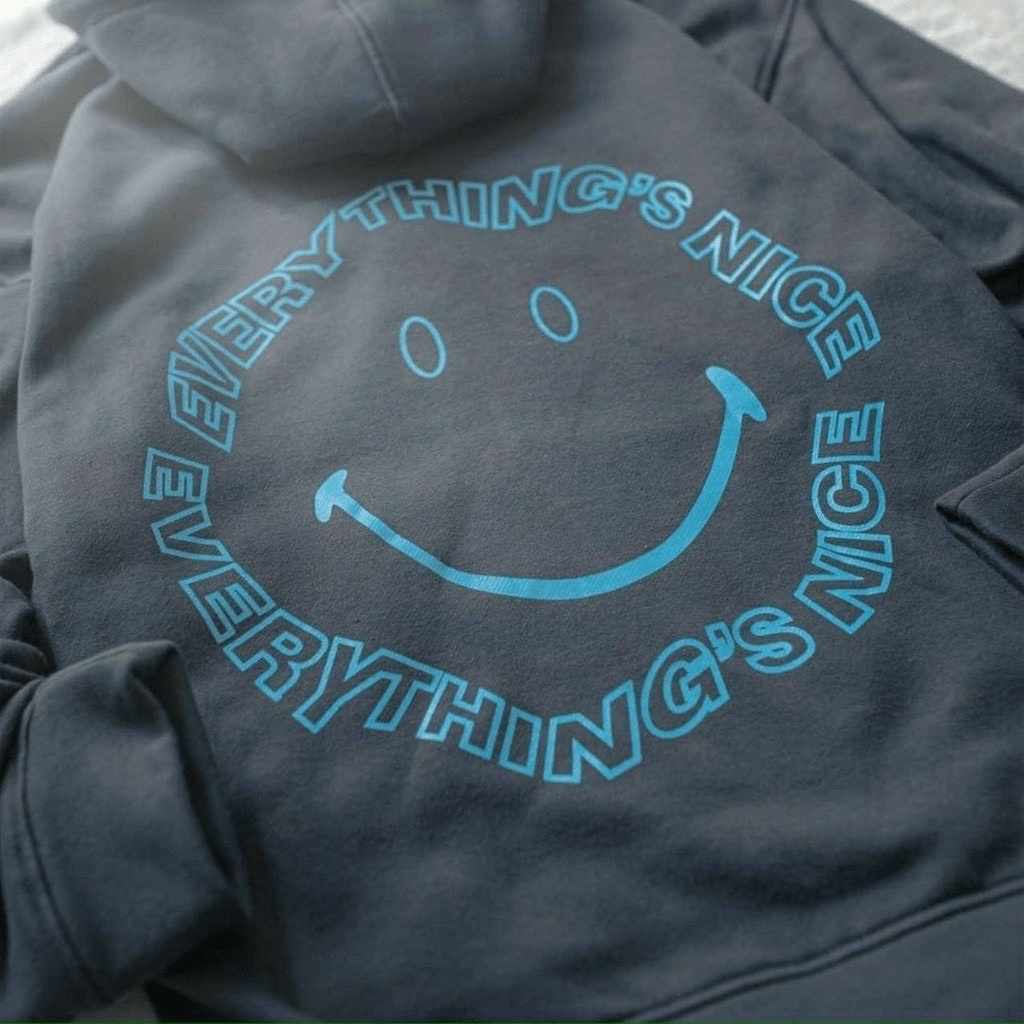 Áo Khoác Nỉ Mặt Cười - Áo Khoác Chống Nắng Nam Nữ Dây Kéo Nỉ Nón 2 Lớp Form Rộng Every Things Nice