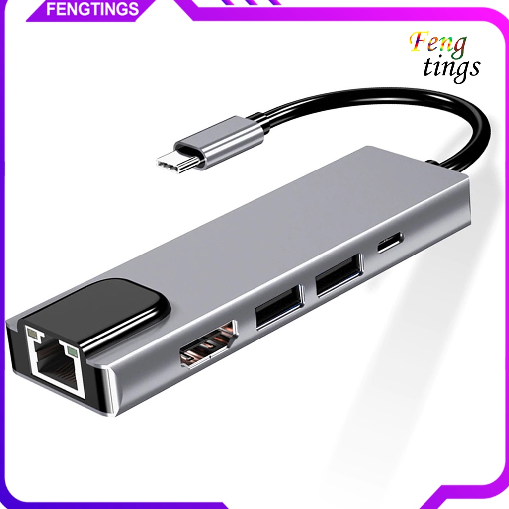 Bộ Chuyển Đổi Đa Năng Type-C Sang 4k Hdmi-Compatible Rj45 Usb 3.0 Pd Hub
