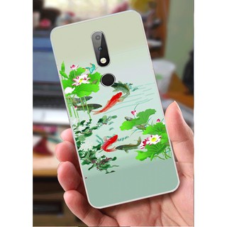 Ốp lưng nokia 6.1 plus / x6 - cá ao sen