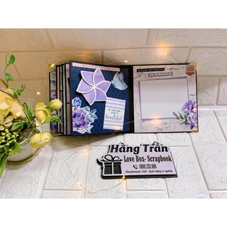 Album ảnh mini màu tím mộng mơ