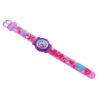 ✸✺Trẻ em 3d silicone hoạt hình học sinh cô gái đồng hồ trẻ em đồng hồ