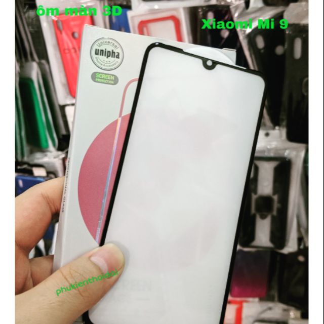 Kính cường lực ôm màn 3D cho Xiaomi Mi 9 / Mi CC9 dùng chung full màn full keo bóng mượt hạn chế vân tay siêu đẹp