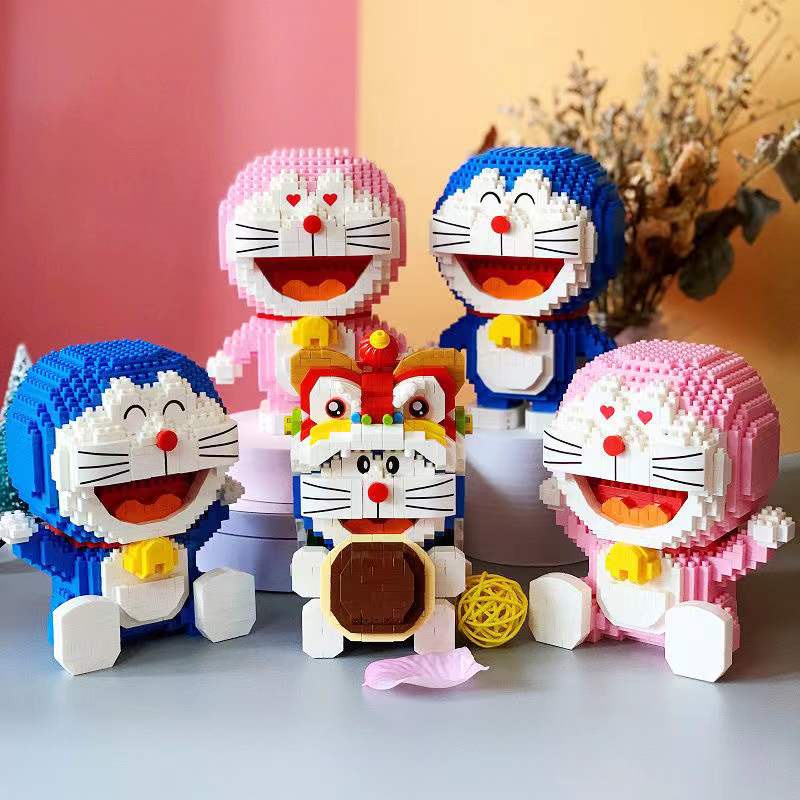 Đồ Chơi Lego Xếp Hình Nhân Vật Hoạt Hình Doraemon Stitch Dành Cho Lễ Hội Mùa Xuân