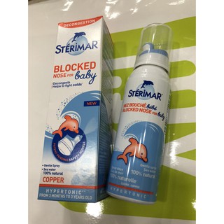 Chai rửa mũi Sterimar cho bé bị nghẹt mũi 100ml