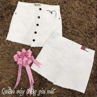 VÁY JEAN TRẮNG GIẢ QUẦN