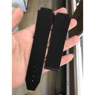 Dây đồng hồ Hublot nam cao su (tặng kèm dụng cụ thay dây) cho đồng hồ Hublot Fusion case 42 - dây màu đen ảnh thật 100%