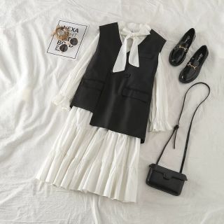 Set váy áo gile đẹp