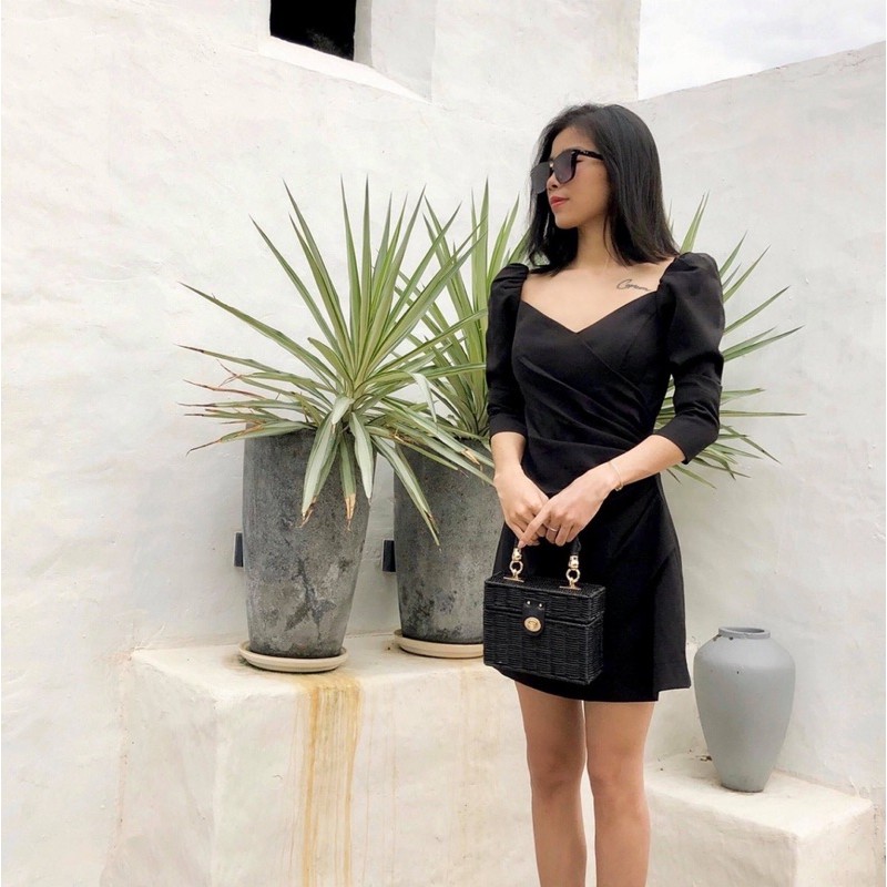 Đầm xếp ly eo tay dài m05 | BigBuy360 - bigbuy360.vn